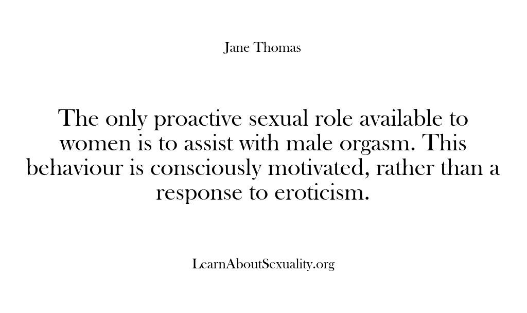 Learn About Sexuality – The only proactive sexual role…