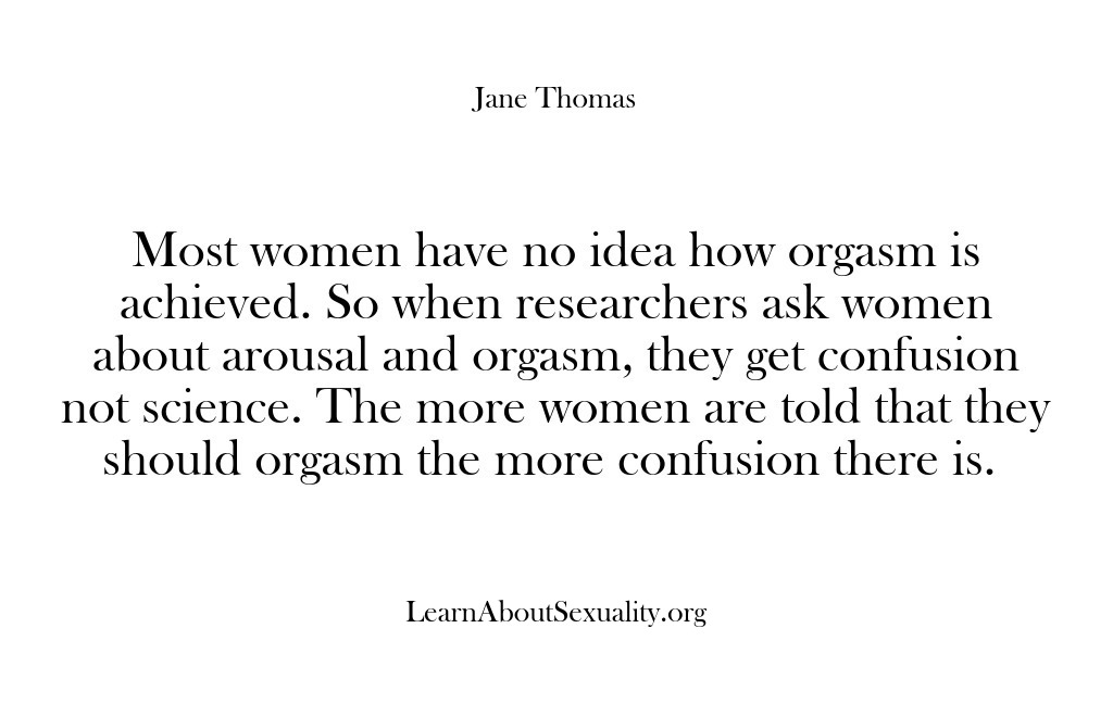 (Learn About Sexuality) Most women have no idea how orgasm is achieved. So when researchers…