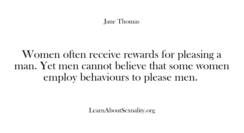 (Learn About Sexuality) Women often receive rewards for pleasing a man. Yet men cannot believe…