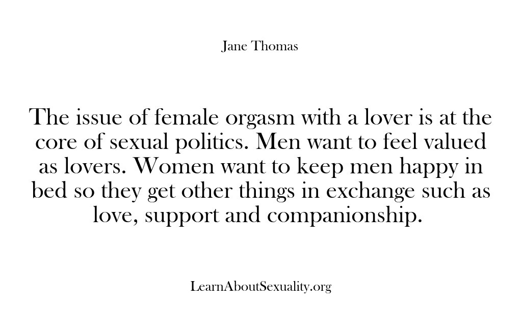 (Learn About Sexuality) The issue of female orgasm with a lover is at the core…