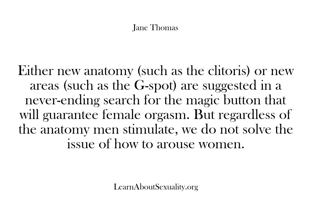 (Learn About Sexuality) Either new anatomy (such as the clitoris) or new areas (such as…