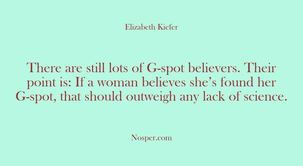 (Other Sources) There are still lots of G-spot believers. Their point is: If a…