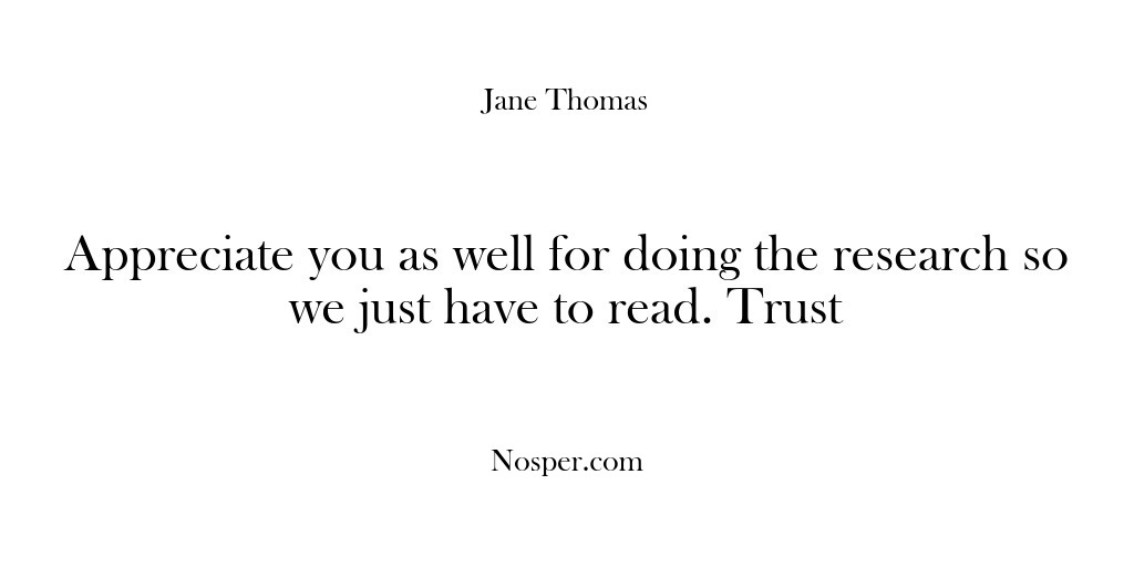 (Feedback) Appreciate you as well for doing the research so we just have…