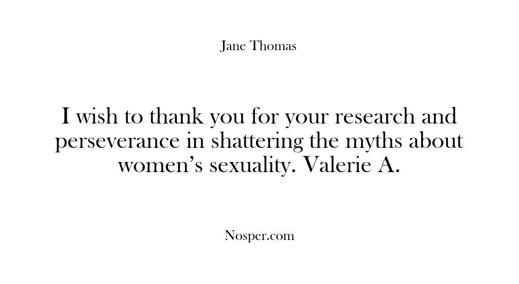 (Feedback) I wish to thank you for your research and perseverance in shattering…