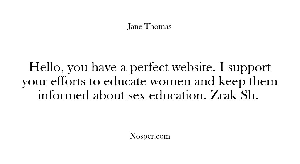 (Feedback) Hello, you have a perfect website. I support your efforts to educate…