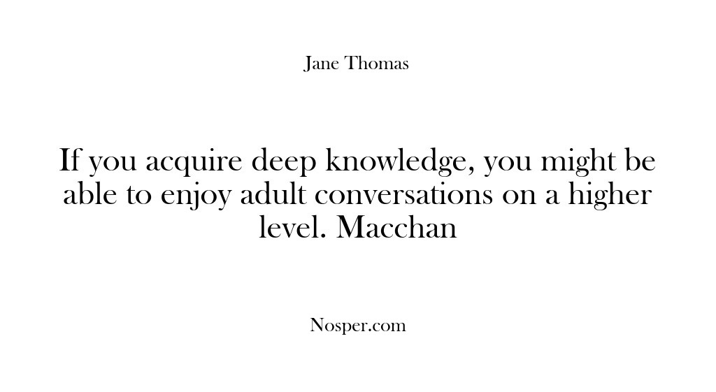 (Feedback) If you acquire deep knowledge, you might be able to enjoy adult…