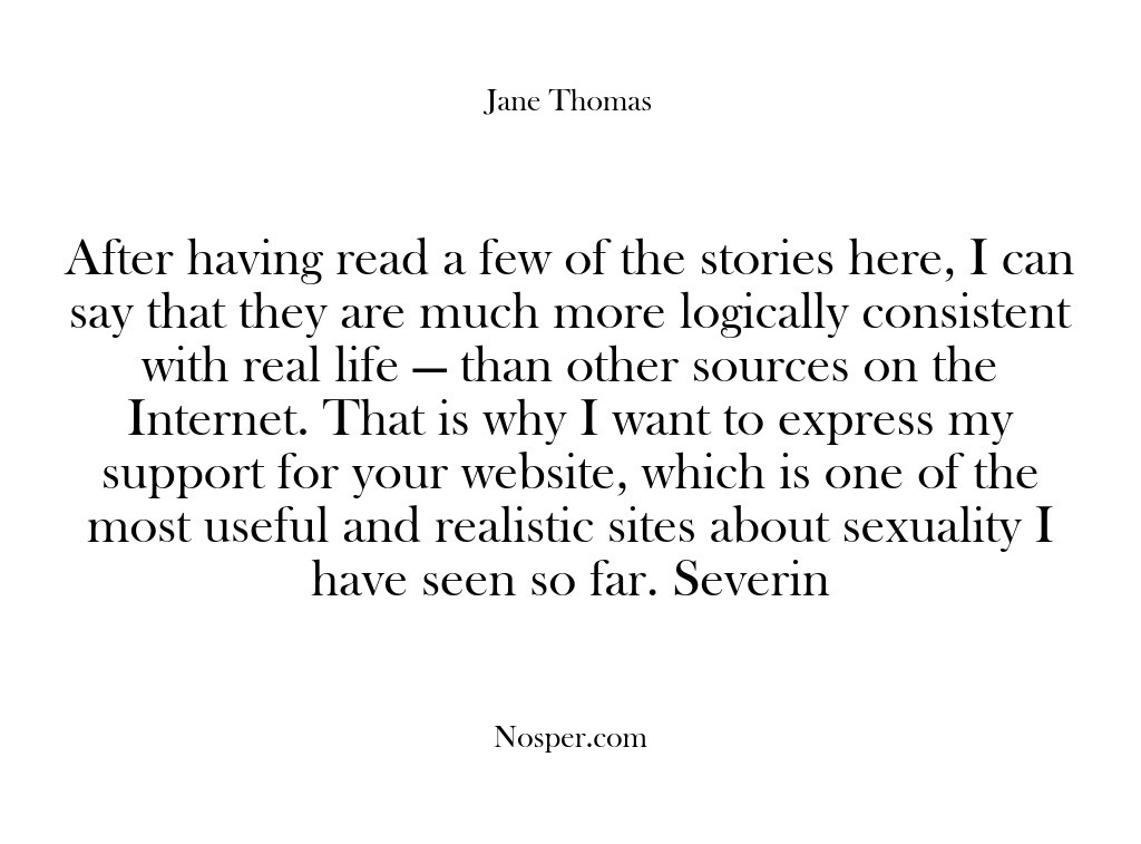 (Feedback) After having read a few of the stories here, I can say…