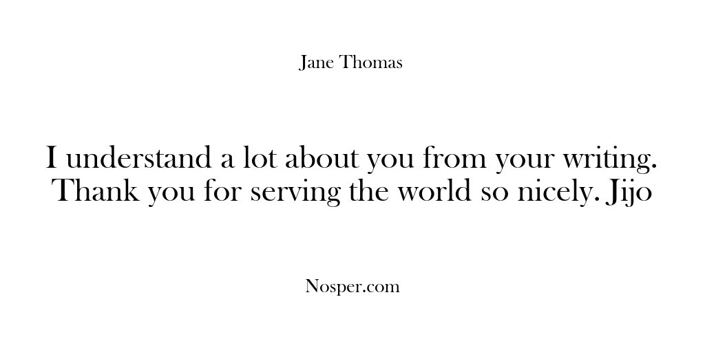 (Feedback) I understand a lot about you from your writing. Thank you for…