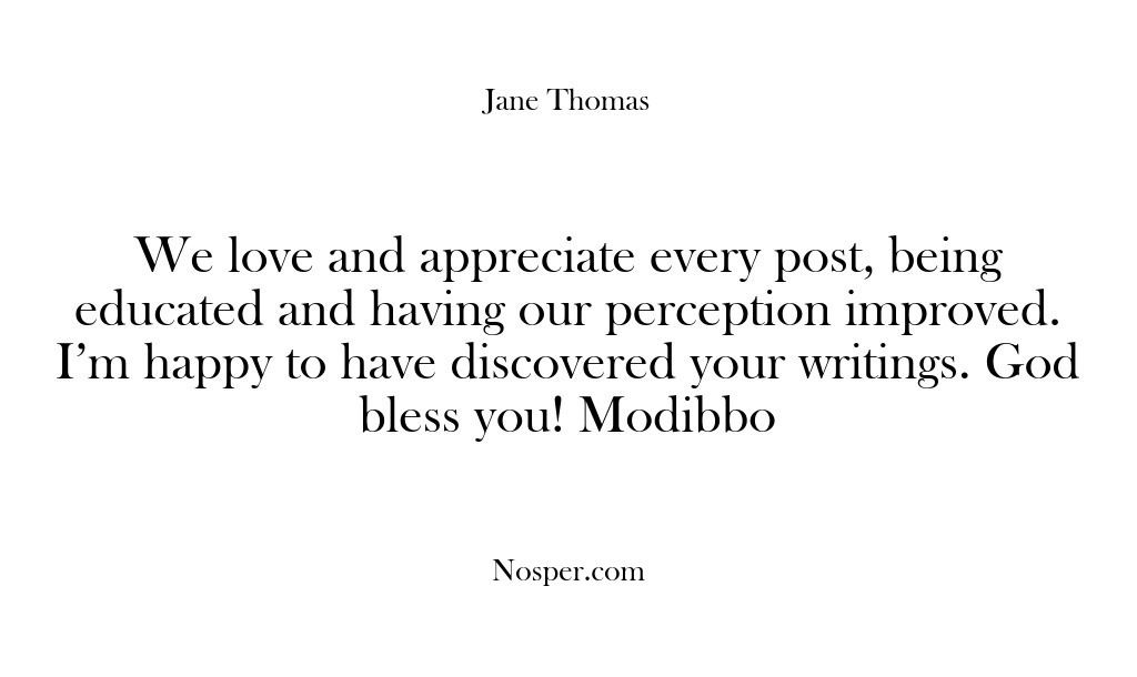 (Feedback) We love and appreciate every post, being educated and having our perception…