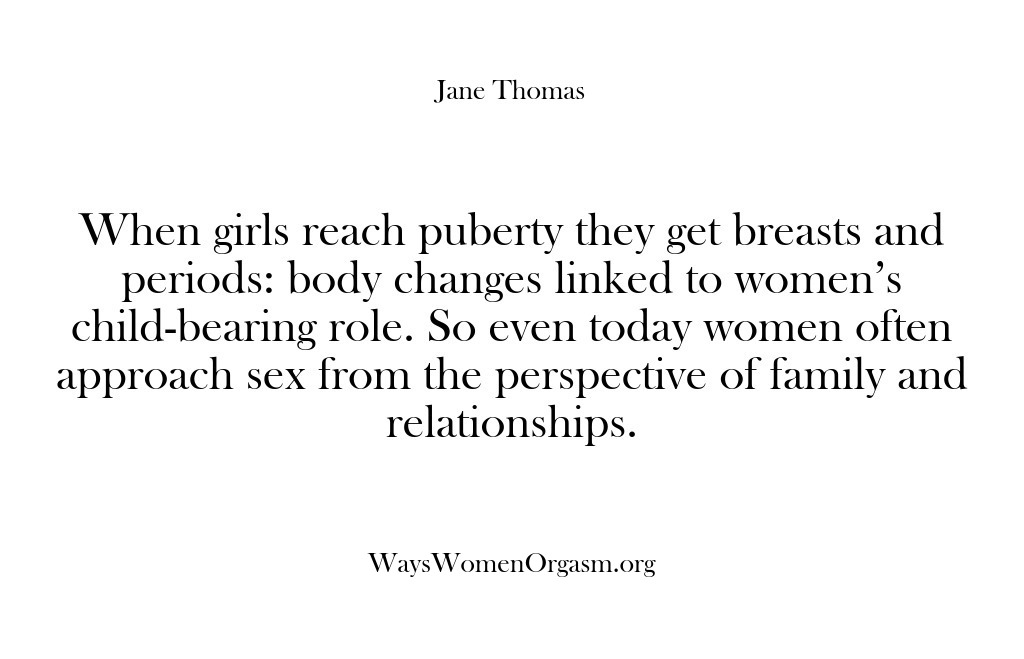 (Ways Women Orgasm) When girls reach puberty they get breasts and periods: body changes linked…
