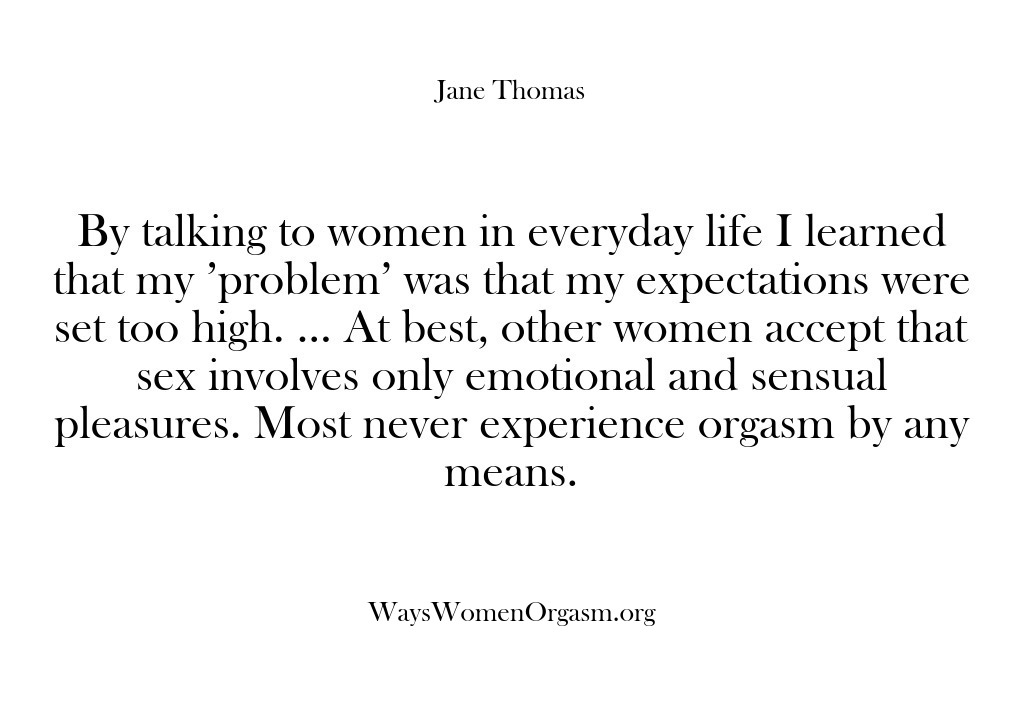 (Ways Women Orgasm) By talking to women in everyday life I learned that my ‘problem’…