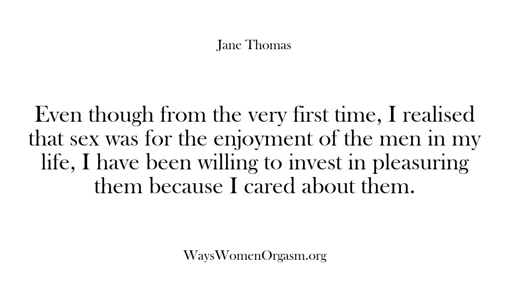 (Ways Women Orgasm) Even though from the very first time, I realised that sex was…