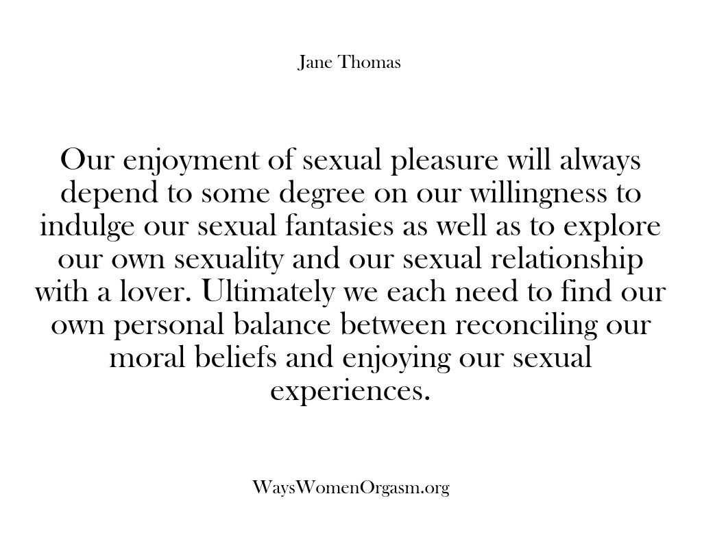 (Ways Women Orgasm) Our enjoyment of sexual pleasure will always depend to some degree on…