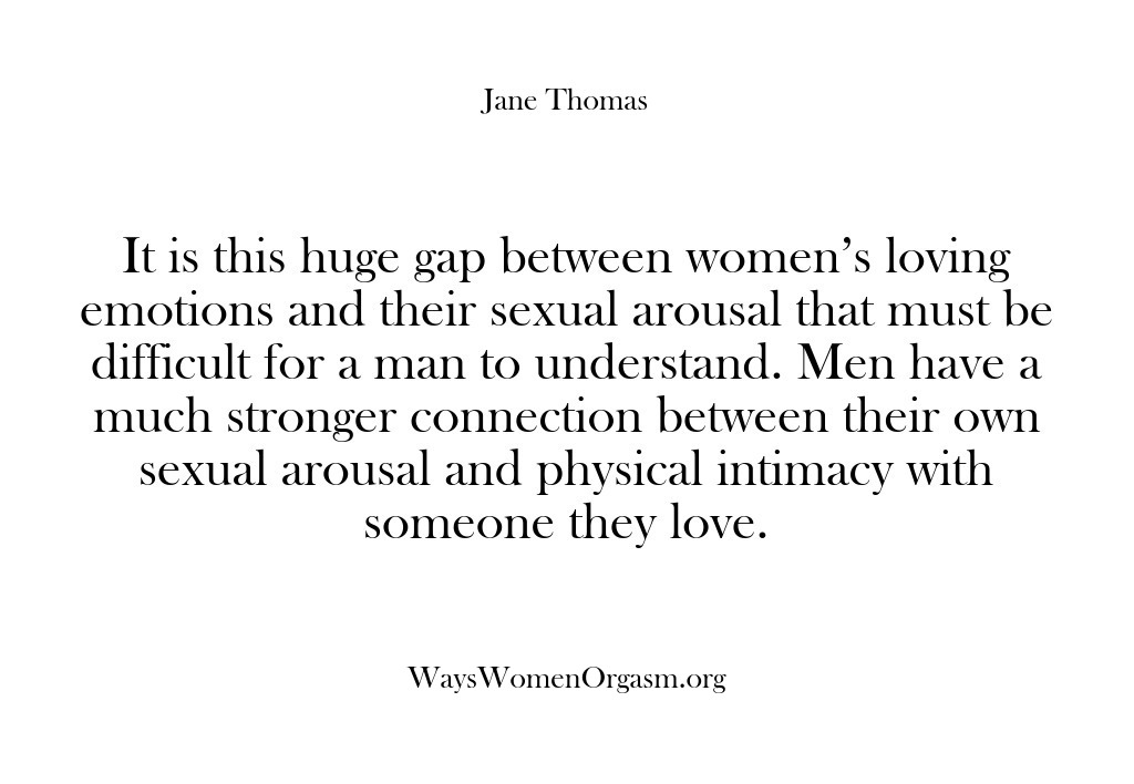 (Ways Women Orgasm) It is this huge gap between women’s loving emotions and their sexual…