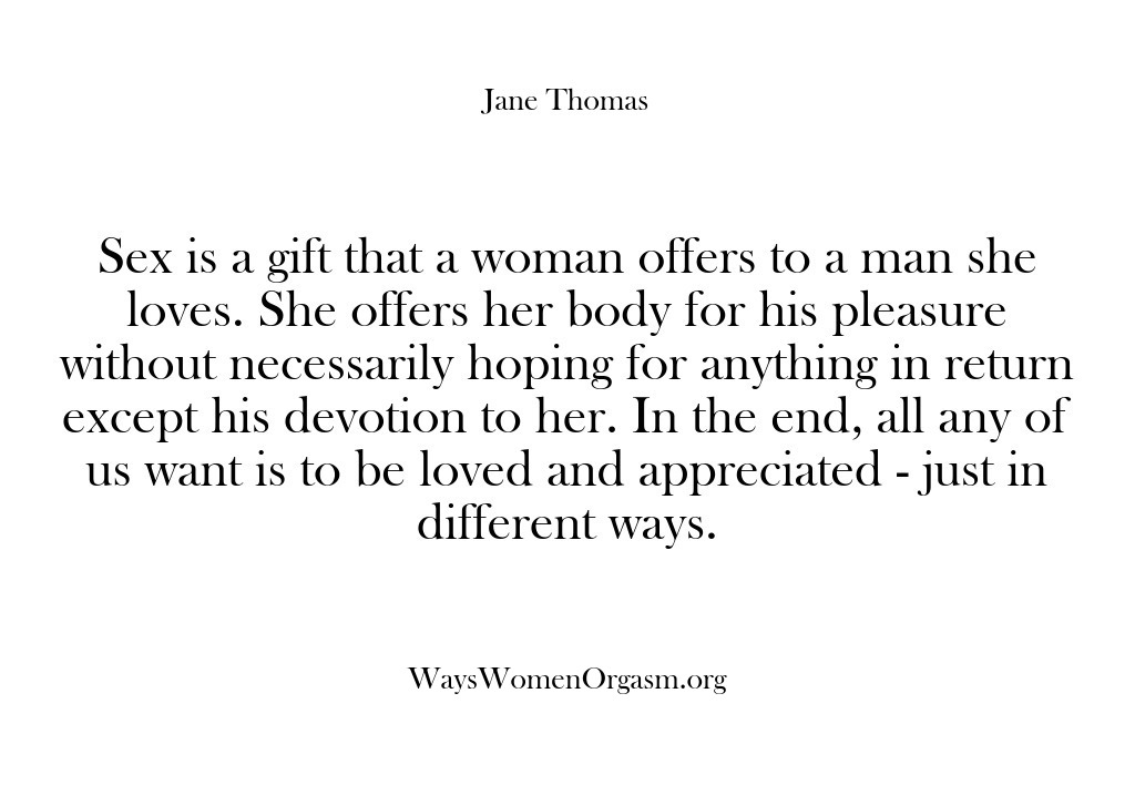 (Ways Women Orgasm) Sex is a gift that a woman offers to a man she…