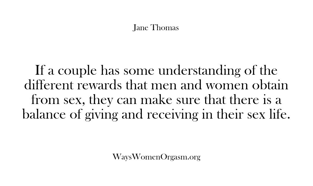 (Ways Women Orgasm) If a couple has some understanding of the different rewards that men…