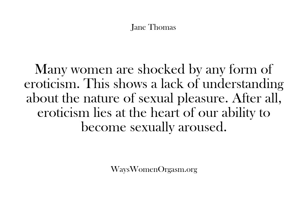 (Ways Women Orgasm) Many women are shocked by any form of eroticism. This shows a…