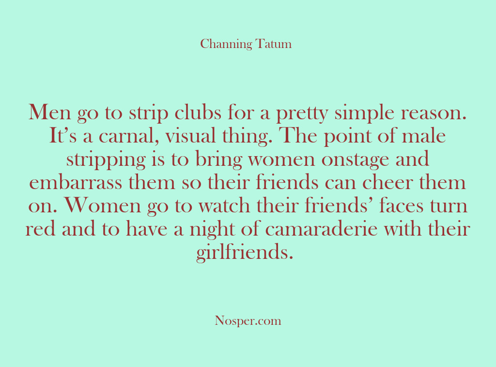 (Other Sources) Men go to strip clubs for a pretty simple reason. It’s a…